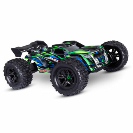 Traxxas SLEDGE vert lazer 4WD 2.4Ghz ( sans accus ni chargeur )  95096-4-ORNG - FLASH RC