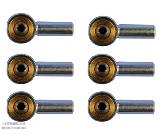 CHAPE A ROTULE ALU M2 6pcs 2