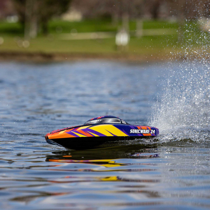 Sonicwake 24" Self-Righting Brushless Deep-V RTR, Red