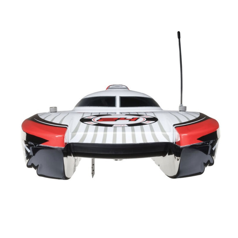 Blackjack 24" V2 Catamaran Brushless RTR, Vegas Offshore rouge et blanc