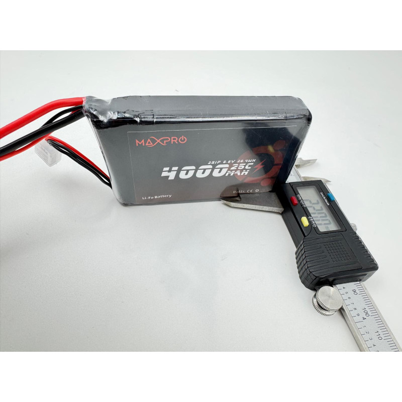 Batterie MaxPro LiFe 6.6V 4000mAh 25C JR/MPX