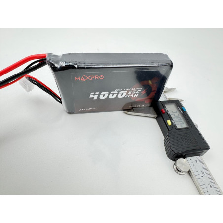Batterie MaxPro LiFe 6.6V 4000mAh 25C JR/MPX - FLASHRC