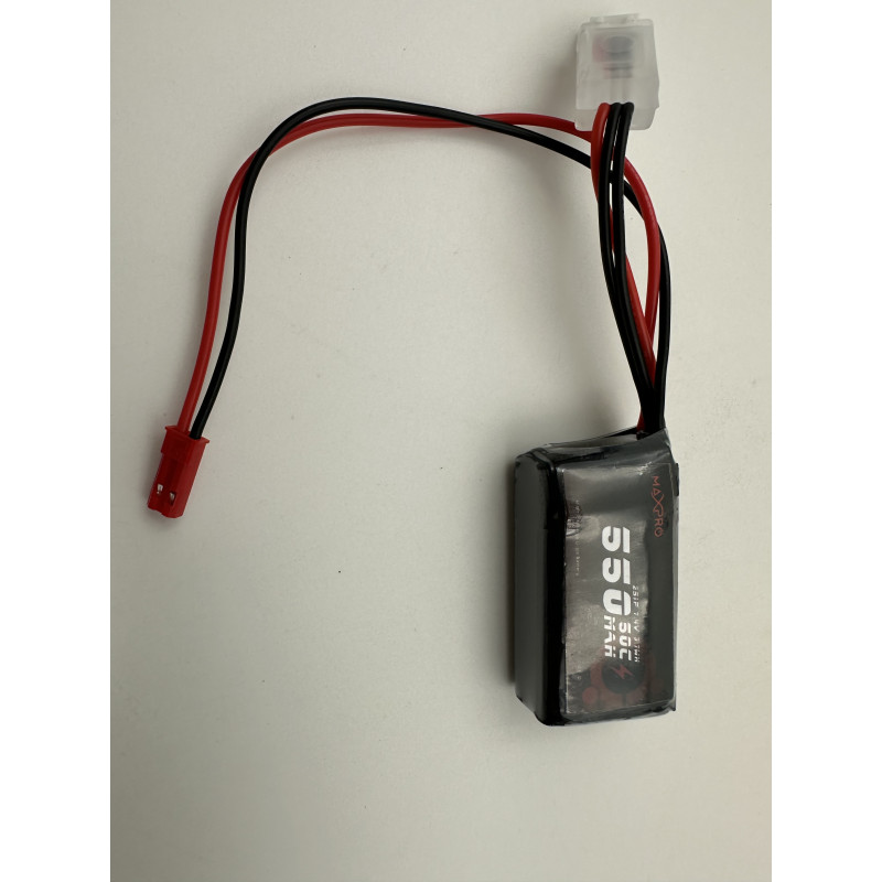 Batterie LiPo Max Pro 7.4V 550 mah en 50C JST-BEC