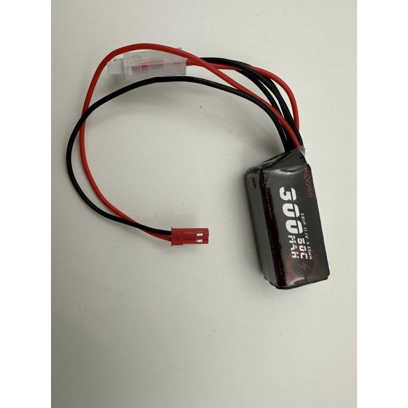 Batterie Lipo MaxPro 3S 11.1V 300mAh 50C prise jst-bec