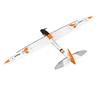 Motoplaneur Kavan Twisty 1512mm - orange - FLASH RC 2