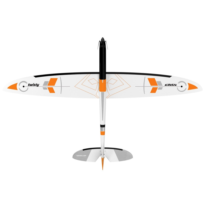 Motoplaneur Kavan Twisty 1512mm - orange - FLASH RC
