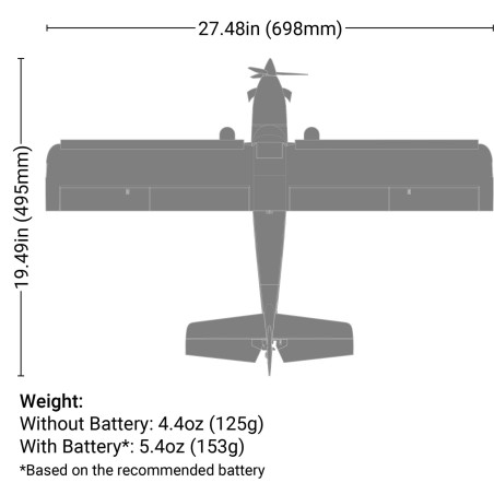 Avion UMX Turbo Timber Evolution BNF Basic with AS3X and SAFE