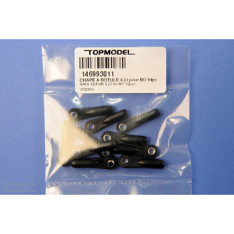 CHAPE A ROTULE 4,2/Ø3 pour M3 10pcs