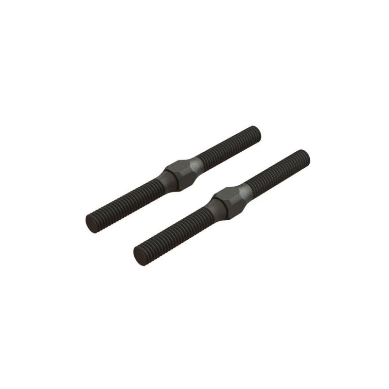Ricambi RC Auto - ARRMA tenditore in acciaio M4x48mm nero (2) - ARA330542 - FLASH RC