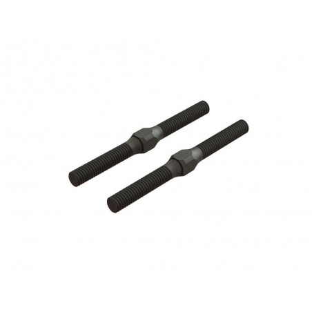 ARRMA Steel Turnbuckle M4x48mm Black (2) - ARA330542 - FLASH RC