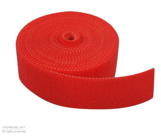 VELCRO® 20mm Rouleau 2m ROUGE - FLASH RC