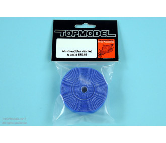 VELCRO® 20mm Rouleau 2m BLEU - FLASH RC