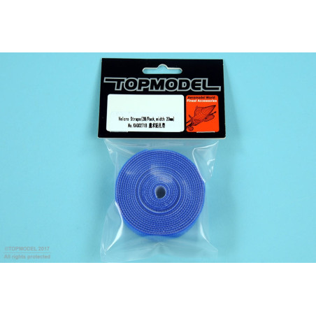 VELCRO® 20mm Rouleau 2m BLEU - FLASH RC
