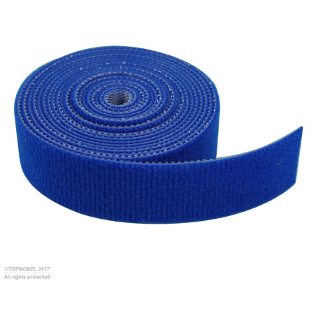 VELCRO® 20mm Rouleau 2m BLEU - FLASH RC