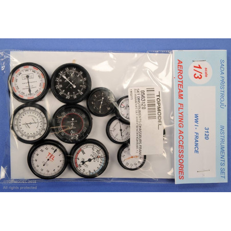SET D'INSTRUMENTS CHASSEURS FRANCAIS 14-18 1:3