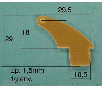 GUIGNOL FIBRE 29,5x29 mm 2pcs - FLASH RC