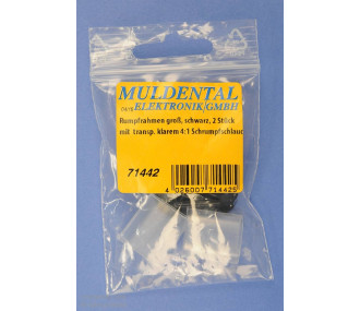 SUPPORT POUR PRISE MG6 (MPX) NOIR La paire - FLASH RC 2