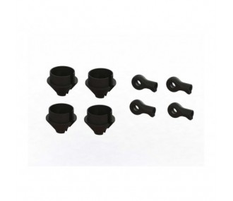 RC Car Parts - ARRMA HD Shock Rod End and Spring Cup Set (2 Pairs) - ARA330608 - FLASH RC