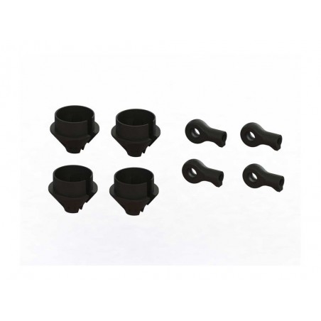 ARRMA HD Shock Rod End and Spring Cup Set (2 Pairs) - ARA330608 - FLASH RC