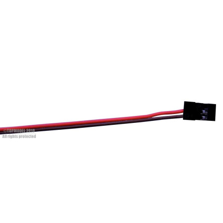 CONNECTEUR ACCU MALE JR/GRAUPNER 20cm - FLASH RC