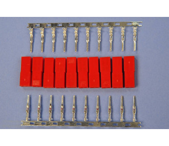CONNECTEUR FEMELLE BEC EN KIT 10pcs - FLASH RC