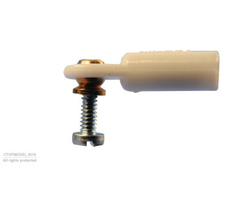 CHAPE A ROTULE V1, Ø3, M2/M1,6 COURTE 6pcs - FLASH RC