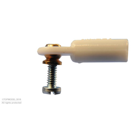 CHAPE A ROTULE V1, Ø3, M2/M1,6 COURTE 6pcs - FLASH RC