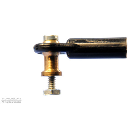 CHAPE A ROTULE V1, Ø4, M2/1,6 LONGUE 2pcs - FLASH RC