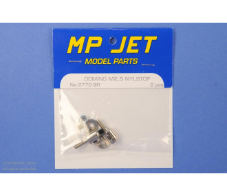 DOMINO M2,5 NYLSTOP 2pcs alu - FLASH RC