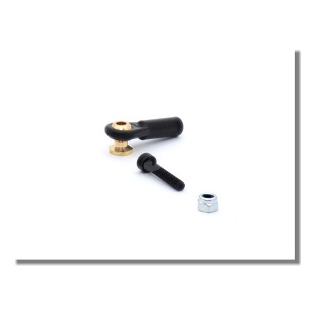 chapes a rotule V1 type, 7 mm dia, M4/3 courte