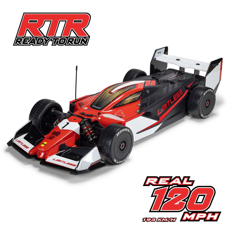 1/7 LIMITLESS 8S AVC 4X4 RTR Brushless Street Speed, Red/Black - ARRMA