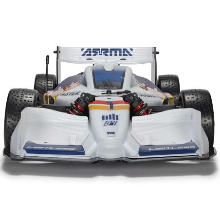 1/7 LIMITLESS 8S AVC 4X4 RTR Brushless Street Speed, Blanc/Bleu - ARRMA - FLASH RC