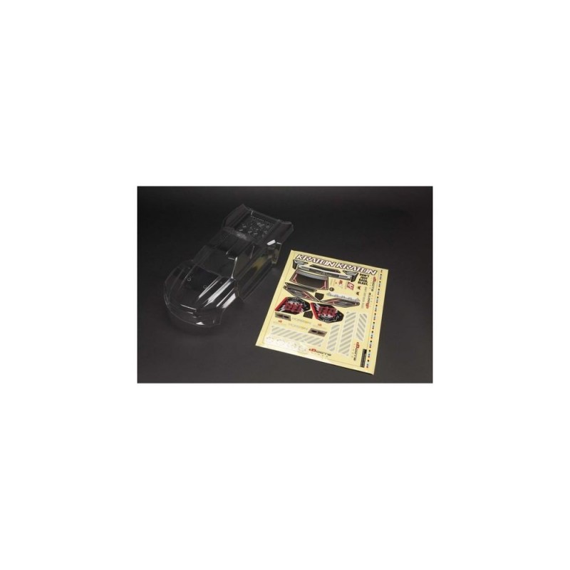 Ersatzteile RC-Cars - ARRMA Kraton 6S BLX Clear Bodyshell (inc. Decals) - ARA406158 - FLASH RC