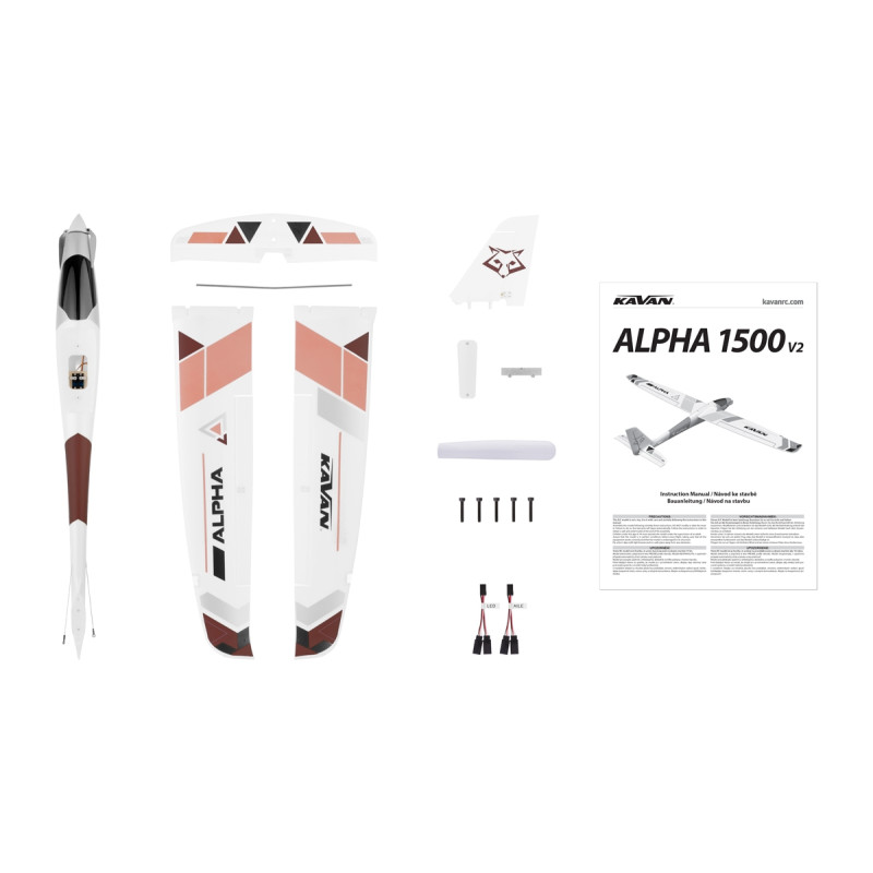 KAVAN Alpha V2 1500mm ARF - rouge