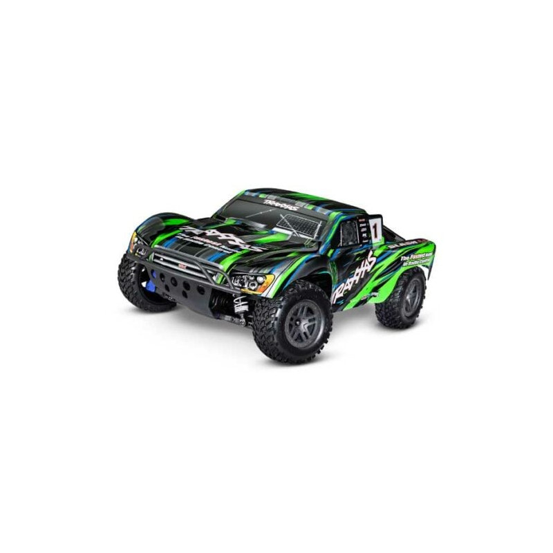 SLASH 4X4 BRUHLESS 2S + HD PARTS vert - FLASH RC