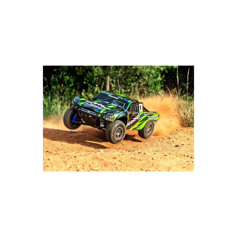 SLASH 4X4 BRUHLESS 2S + HD PARTS vert - FLASH RC