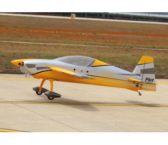 Aereo acrobatico EXTRA NG 90" - (apertura alare 2,29 m) - Giallo, bianco, argento