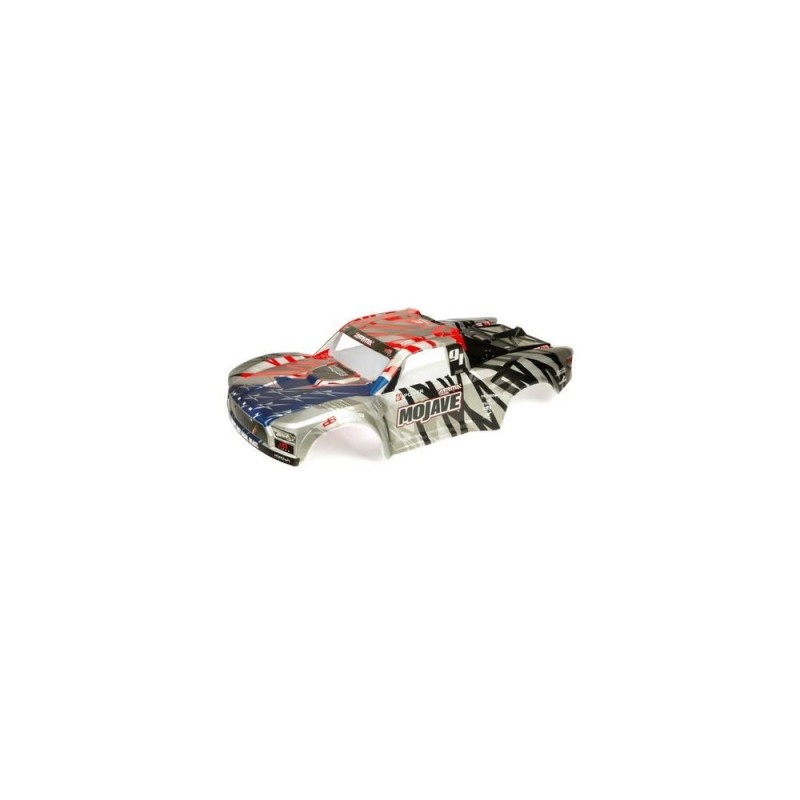 RC Car Parts - ARRMA MOJAVE 6S BLX Finished Body (Sliver/Red) - ARA411005 - FLASH RC