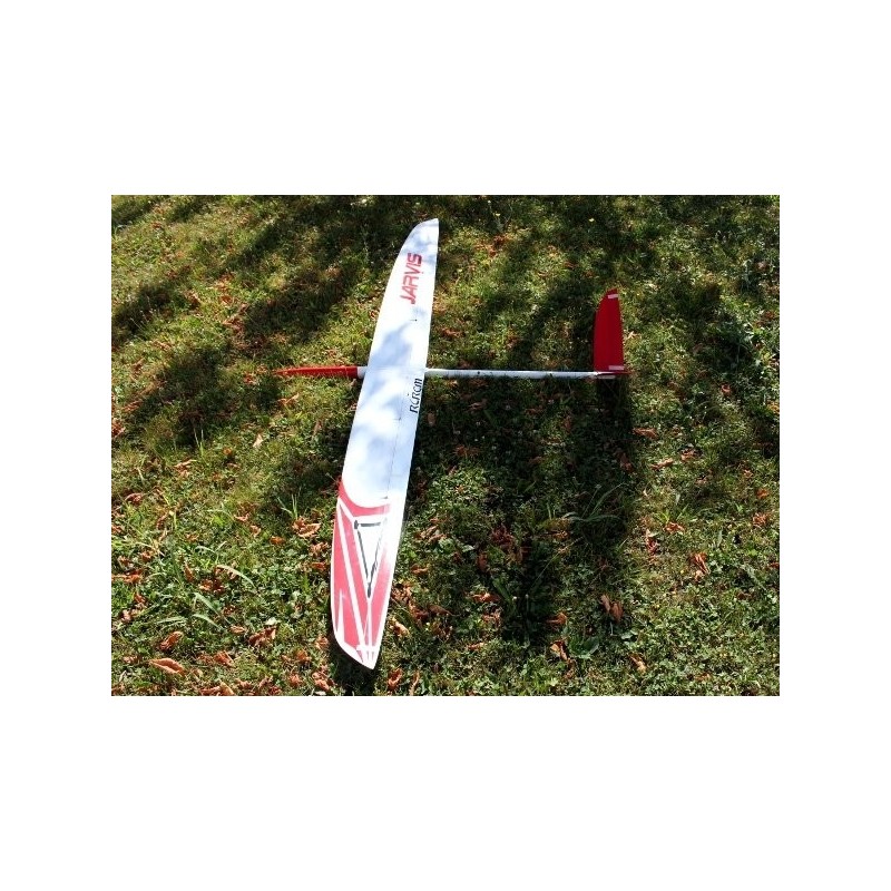 Planeurs RC - Jarvis tout fibre env.2.55m blanc & rouge RCRCM - FLASH RC