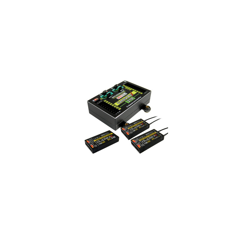 Box (Powerbox, Emcotec, Jeti, ...) - Central Box 210 Duplex 2.4EX + 2x Rsat2 + 1x RC switch - Jeti - FLASH RC