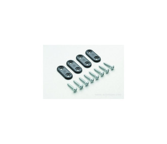 Cavaliers plats en nylon grand train d'atterrissage 5 pièce - FLASH RC 2