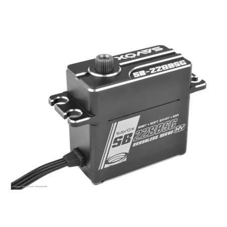 Servo numérique standard Alu Savox SB-2280SG (81g, 50kg.cm, 0.14s/60°) - FLASH RC