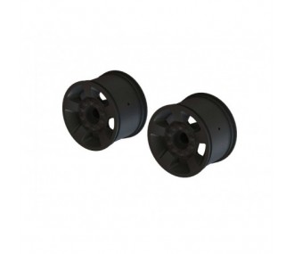 Ersatzteile RC-Cars - ARRMA 2.8' Wheel 14mm Hex (Black/2) - ARA510116 - FLASH RC