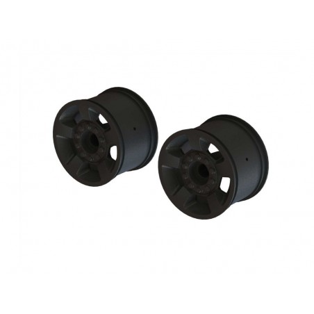 ARRMA 2.8' Wheel 14mm Hex (Black/2) - ARA510116 - FLASH RC