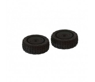 ARRMA dBoots  Katar B 6S  Tire Set Black - Pair - ARA550058 - FLASH RC