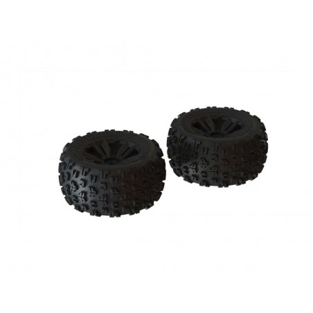 RC Car Parts - ARRMA dBoots Copperhead2 MT Juego de Neumáticos Negro - Par - ARA550059 - FLASH RC