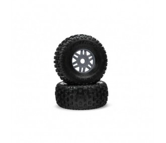 Ricambi per auto RC - ARRMA dBoots Fortress Set di pneumatici incollati Gun Metal (Coppia) - ARA550069 - FLASH RC