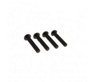 RC Car Parts - ARRMA Tornillo de cabeza hexagonal M4x22mm (4) - ARA721422 - FLASH RC