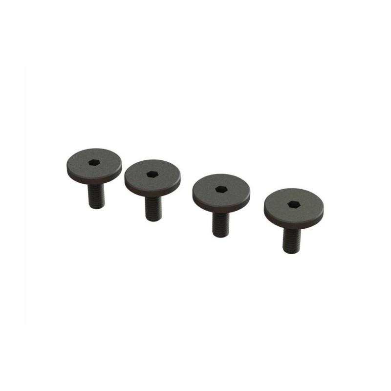 Piezas coche RC - ARRMA Tornillo cabeza grande M3x8mm (4) - ARA727308 - FLASH RC