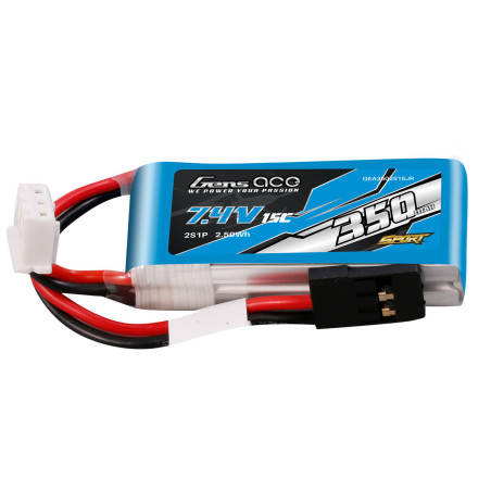 Batterie Gen ace lipo 2S 7.4V 350mAh 15C fils à souder 